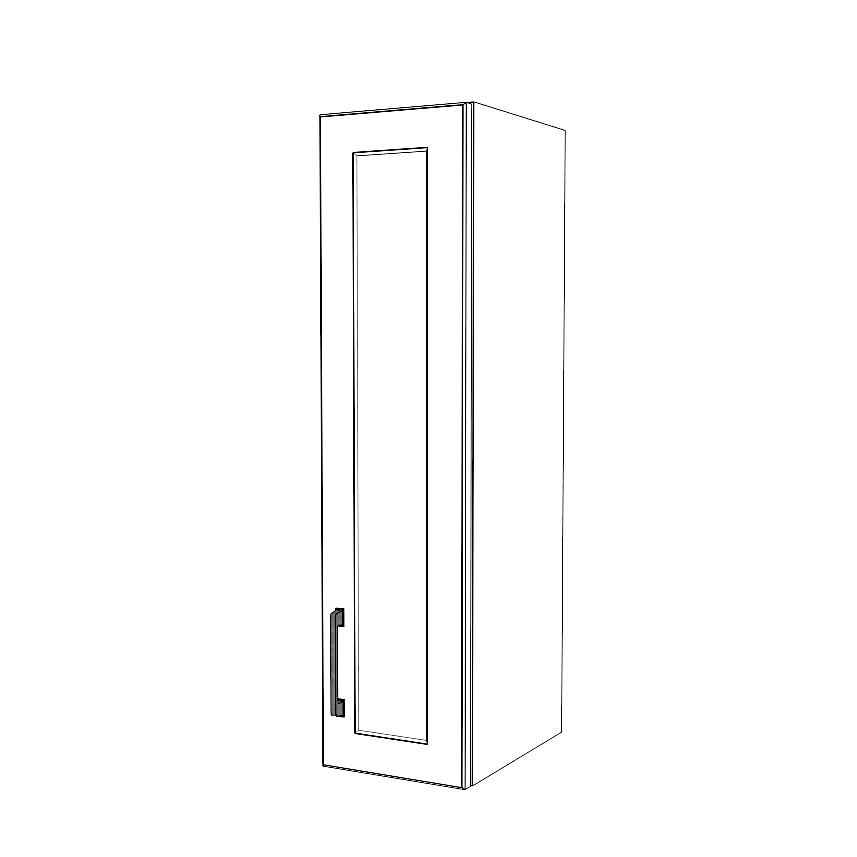 9" Wide x 36" High Wall Cabinet - Thermofoil Doors